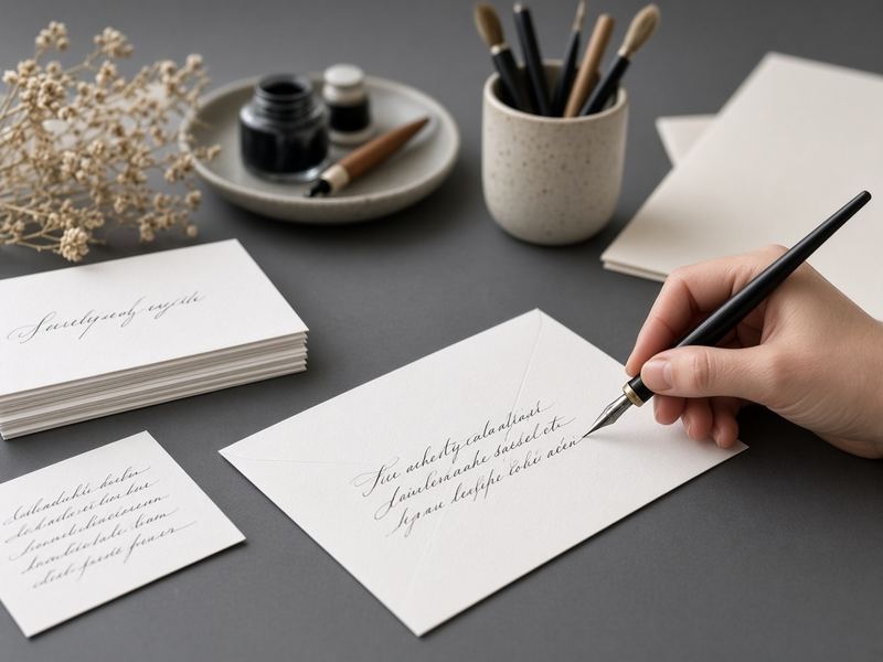 Envelope addressing at Crispstar Studio